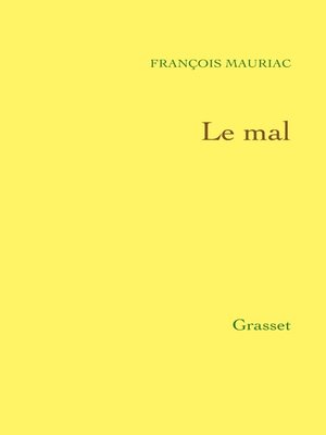cover image of Le mal